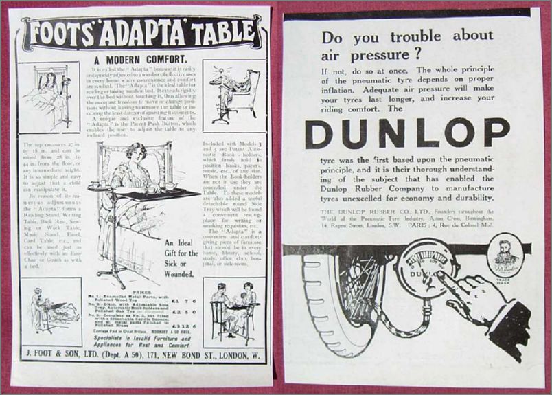 1915 Advertisement J_FOOT AND SON TABLE LONDON